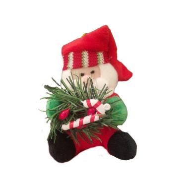 Imagem de Pendente De Papai Noel Com Guirlanda E Bengala De Natal