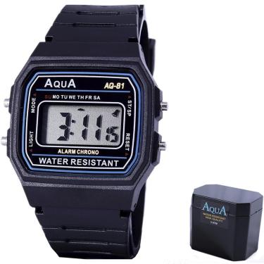 Imagem de Relógio de Pulso Feminino e Masculino Modelo Aqua Clássico Vintage À Prova D'agua-Unissex