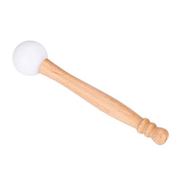 Imagem de Matybobe Bastão de madeira em bastão de borracha O Rings tigela de cristal para fricção de percussão de impacto auditivo