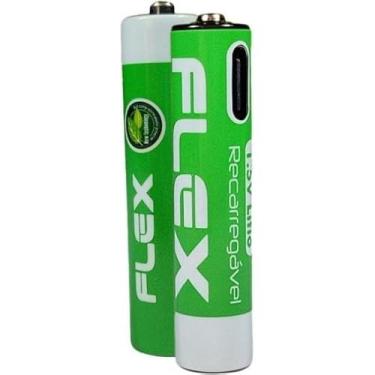 Imagem de Pilha Recarregável AAA 1.5V 1200MAH (C/4 Pilhas) FLEX