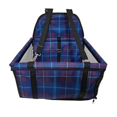 Imagem de Cadeirinha Cadeira Assento Pet de Carro para Cães Cachorro, gatos- Transporte(XADREZ)