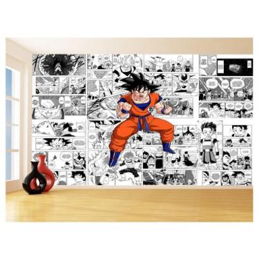 Imagem de Papel De Parede Dragon Ball Goku Página Manga 3,5M Dbz626 - Você Decor
