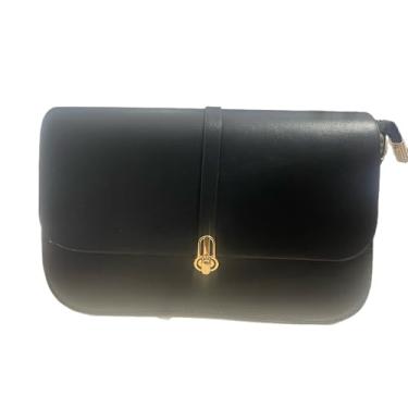 Imagem de Bolsas transversais coloridas femininas de couro sintético, bolsas transversais lindas de grife, bolsa de mão tamanho médio,