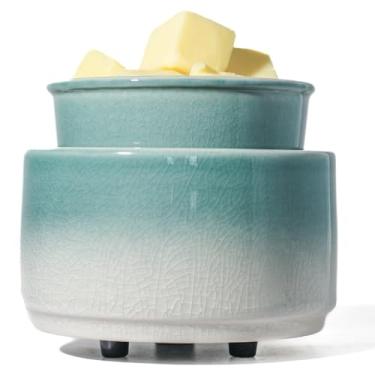 Imagem de QCYBDGLOV Aquecedor elétrico de cerâmica para derretimento de cera e derretimento de óleo de cubo fofos aquecedores pequenos aromaterapia para queimador decorativo doméstico derrete vela perfumada