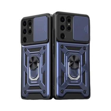 Imagem de Capa Protetora Militar Com Lente Deslizante Para Câmera Samsung Galaxy