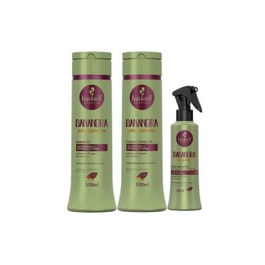 Imagem de Kit haskell bananeira shampoo, condicionador e fluido 300ml