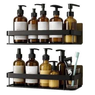 Imagem de Suporte De Shampoo Prateleiras De Banheiro Sem Furo Premium(prata)