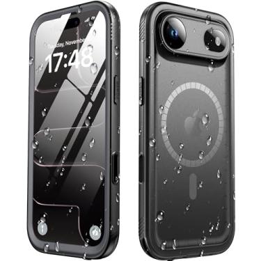 Imagem de SPORTLINK Capa de telefone à prova d'água para iPhone Air - Protetor de tela embutido/à prova de choque compatível com MagSafe/Militar, resistente, à prova de queda/à prova de poeira/resistente, corpo