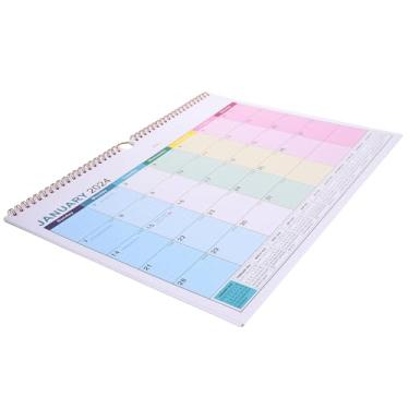 Imagem de EXCEART Calendário escolar 2024 de 4 peças, agenda de trabalho, calendário de parede pequeno, calendário de parede para uso diário, calendário resistente