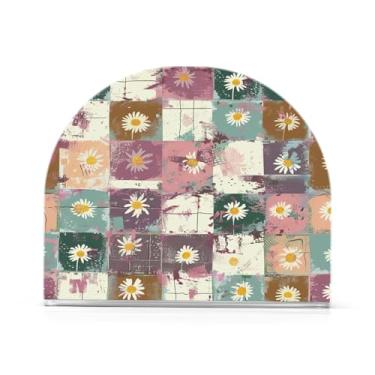 Imagem de Porta-guardanapos xadrez estilo retrô margarida para mesas, porta-guardanapos de Halloween para cozinha, porta-guardanapos de mesa, porta-guardanapos de coquetel, porta-guardanapos de papel267