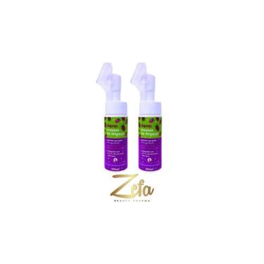 Imagem de Kit 02 Mousse De Limpeza Facial Uva Verde 150ml - Dapop