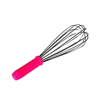 Imagem de Batedor De Creme 30Cm Linha Color Pink Fuê - Arame De Inox