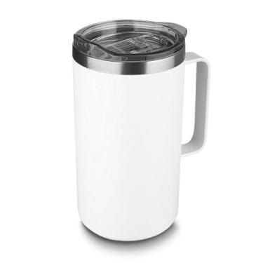 Imagem de Caneca Térmica 750ml com Tampa e Parede Dupla – Mantém Bebidas Quentes ou Frias por Mais Tempo, Design Moderno, Ideal para Trabalho, Viagens e Academia