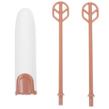 Imagem de PRETYZOOM Misturador de fórmula para bebês com 2 bastões de agitação, misturador elétrico portátil pequeno de 25 cm com alça destacável, espumadores de leite portáteis, fácil de limpar (bateria não