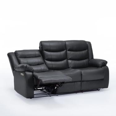 Imagem de Poltrona Sala de Cinema Reclinável Elétrica Hollywood 3 Lugares Massagem Aquecimento Entrada USB/USB-C PU G94 - Gran Belo