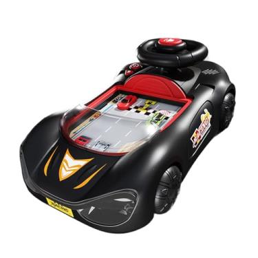 Imagem de Yunhgft Volante de Brinquedo para Crianças, Simulador de Direção com Música, Experiência Interativa E Controlador de Direção Realista para Crianças em Idade P, Vermelho Preto