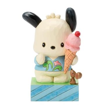 Imagem de Enesco Sanrio by Jim Shore Hello Kitty Pochacco Holding Ice Cream Figurine, 4.4 Inch, Multicolor