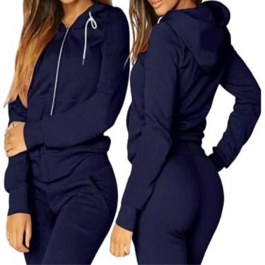 Imagem de Blusa De Frio Feminina Moletom Com Capuz e Zíper-Feminino