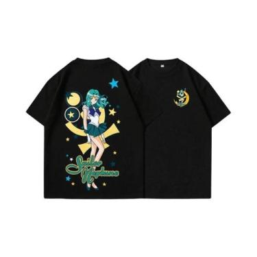 Imagem de Camiseta Unissex Com Estampa De Sailor Moon Moda De Verão Manga Curta 