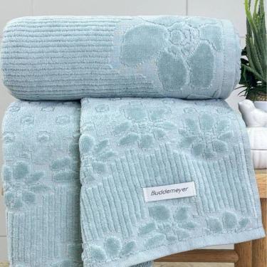 Imagem de Toalha Banhão Lollipop Buddemeyer Veludo 90x150 Azul Acqua