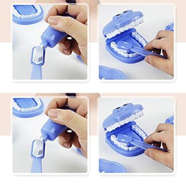 Imagem de Naroote Kit de Dentistas de Brinquedo de Dramatização Com 9 Ferramentas de Dentista, Brinquedos Educativos Infantis para Festas, Comunicação entre Pais e Filhos, Plástico (Narootekbeogmqvui-10274327)