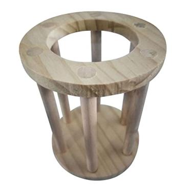 Imagem de Baoblaze Suporte de feno de madeira para pequenos roedores, hamsters, coelhos, porquinhos da Índia