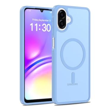 Imagem de Rosebono Compatível com Samsung Galaxy A07/Galaxy A06, capa protetora transparente (azul)