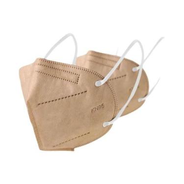 Imagem de Máscara FFP2 Preta 10-200pcs 5 Camadas Kn95 Aprovada CE Respirador Reu