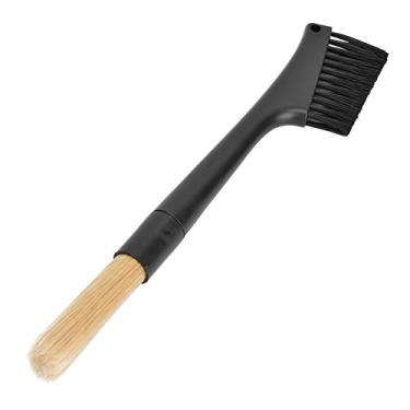 Imagem de GLOGLOW Escova de Limpeza Escova de Limpeza de Duas Cabeças para Moedor de café, Dupla Finalidade para Moedor de café, Dupla Finalidade Com Cabeças Planas e Redondas Removíveis, Material PP e PET,