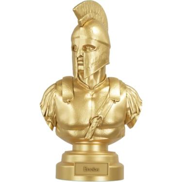 Imagem de Estátua Busto Eneias - Herói Troiano (Cor Ouro)