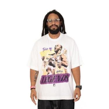 Imagem de Camiseta Respect Over 20.1 Trio Lakers Off White-Masculino