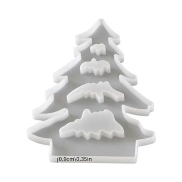 Imagem de Molde De Silicone Para Suporte De Vela Em Forma De Árvore De Natal E C