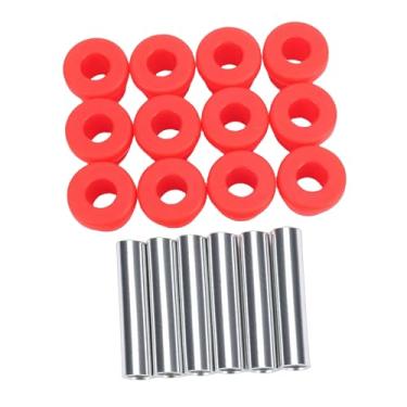 Imagem de KIMISS Kit de Manga de Bucha de Mola Traseira de Carrinho, Alta Resistência, à Prova de Desgaste, Metal, Cor Vermelha, Substituição para Ezgo Txt, Medalhista, Clube, Carro Ds