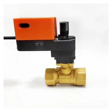 Imagem de VTGVVVTR Válvula moduladora de 2,5 cm AC/DC24V 0-10V para regulação de fluxo ou válvula de água de controle liga/desliga usada para ajuste de fluxo (4-20mA)