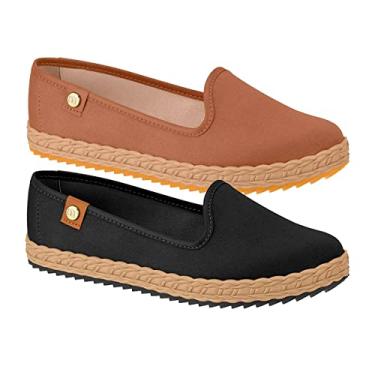 Imagem de SAPATILHA FEMININA MOLECA 5696.304 EM CAMURÇA Cor:Marrom;Tamanho:35