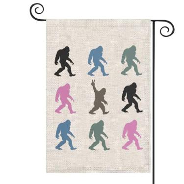 Imagem de ZJXHPO Sasquatch Camper Bandeira Monstro Tema Outdoor Varanda Decoração Sasquatch Amante Presente Decoração de Casa (Bandeira Monstro)