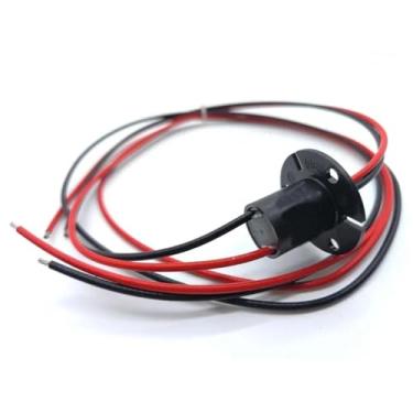 Imagem de 1 peça de diâmetro 22 mm/35 mm Condutor Slipring 2CH 2A/5A/10A/15A/20A/30A/45A/60A/90A Conector de anel elétrico 360 graus Junta de rotação (2CH 10A)