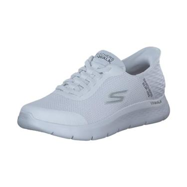 Imagem de Skechers Skechers Hands Free Slip ins Go Walk Flex Hands Up, Branco, 14 X-Wide
