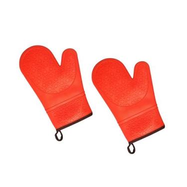 Imagem de Kit 2 x Luvas Térmica Silicone Forrada Cozinha Forno Fogão - ATMX