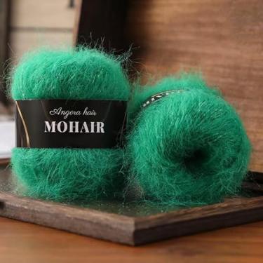 Imagem de 1 rolo de fio de lã de alpaca fácil de grosso e rápido, fios macios e volumosos para tricô, crochê e artesanato