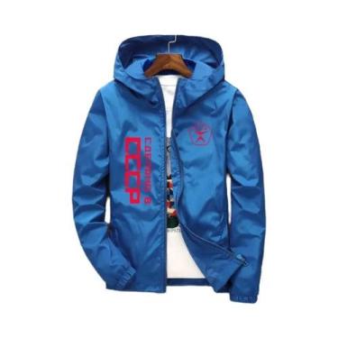 Imagem de Jaqueta Bomber Com Capuz Unissex CCCP URSS KGB Moscovo Primavera Outon