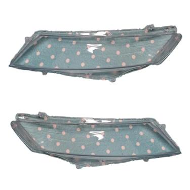 Imagem de Compatível com honda crosstour 2011 2012 2013 lente do farol do carro capa de vidro escudo da lâmpada dianteira sombra habitação abajur transparente(Left and Right 2 Pcs)