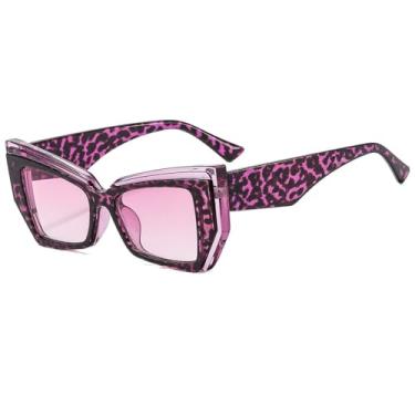 Imagem de Óculos de Sol UV400 - Olho de Gato com Lentes Degradê e Armação Larga para Homens e Mulheres, Ideais para Esportes ao Ar Livre, Corrida e Ciclismo, 01