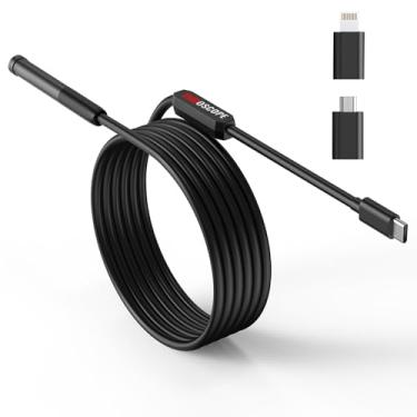 Imagem de Endoscópio USB WiFi Borescópio com Luz LED Semi-Rígido para Reparos de Eletrodomésticos Manutenção Encanamento Inspeção Automotiva no Android iOS Phon