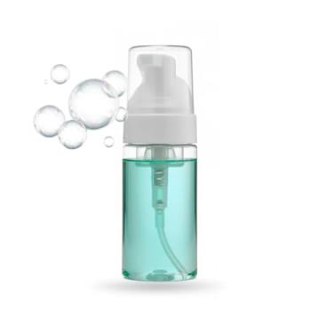 Imagem de Frasco Dispensador 100 ml com Bombinha Pump Garrafa Plástica Recarregável para Sabão, Limpeza Facial e Higiene Diária. (1)