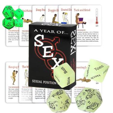 Imagem de  Dice Board Game Party Favor & Gaming Cards for Two Adults, Super Fun Bedroom Game for Date Night, Romantic Anniversary & Valentines Gifts