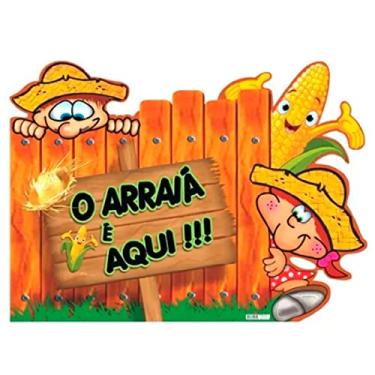 Imagem de Painel Caipira Arraia Festa Junina 70cm X 50cm