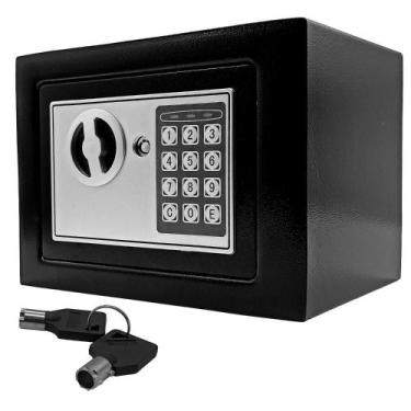 Imagem de Cofre Eletrônico Digital 2 Chaves e Senha - Nagano
