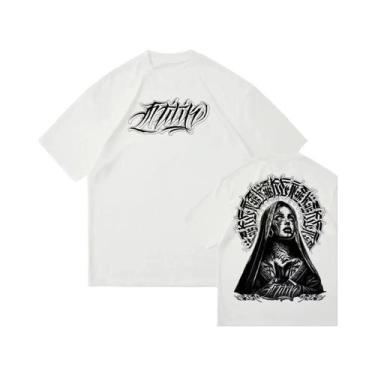 Imagem de Camiseta De Algodão Americana Com Estampa De Manga Tattoo Chicano Para