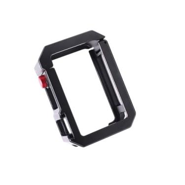 Imagem de Vroomoto Estrutura de Gaiola de Metal Adequada para Action 5 Pro 4 3, Caixa Leve à Prova Choque Em Liga Alumínio Com Orifício Parafuso 1/4 Polegada, Montagem Em Sapata Fria, (Preto Vermelho)